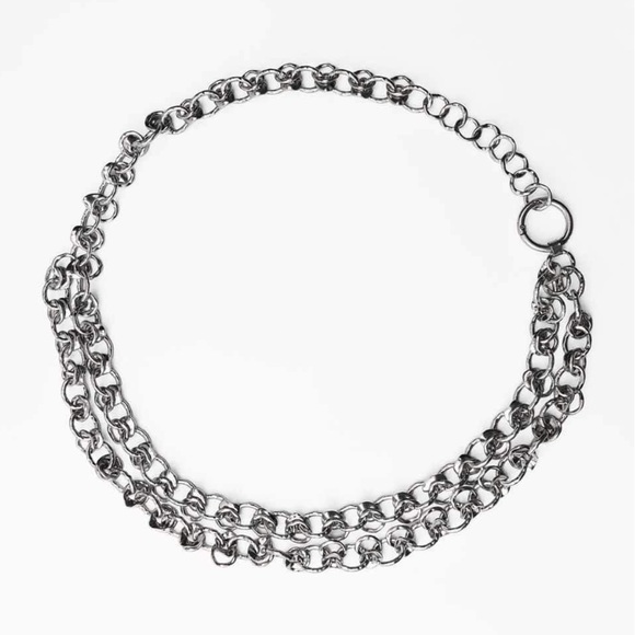 NWT Zara Woman Accessories HEWN LINK BELT Size 32 - Picture 1 of 10